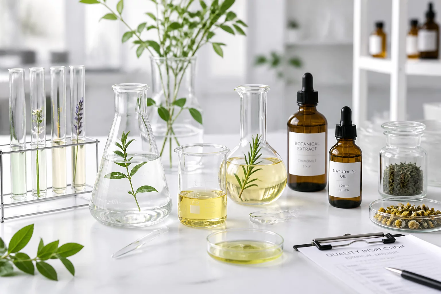 Purity verification of botanicals in SoulFeastbron laboratory